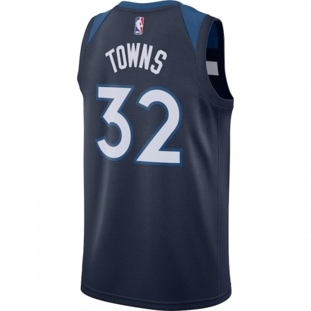 Men's Minnesota Timberwolves Karl-Anthony Towns #32 Navy Swingman Jersey - Icon Edition-Pro Kit Vault | Brand New 26/27 Sports Jerseys
